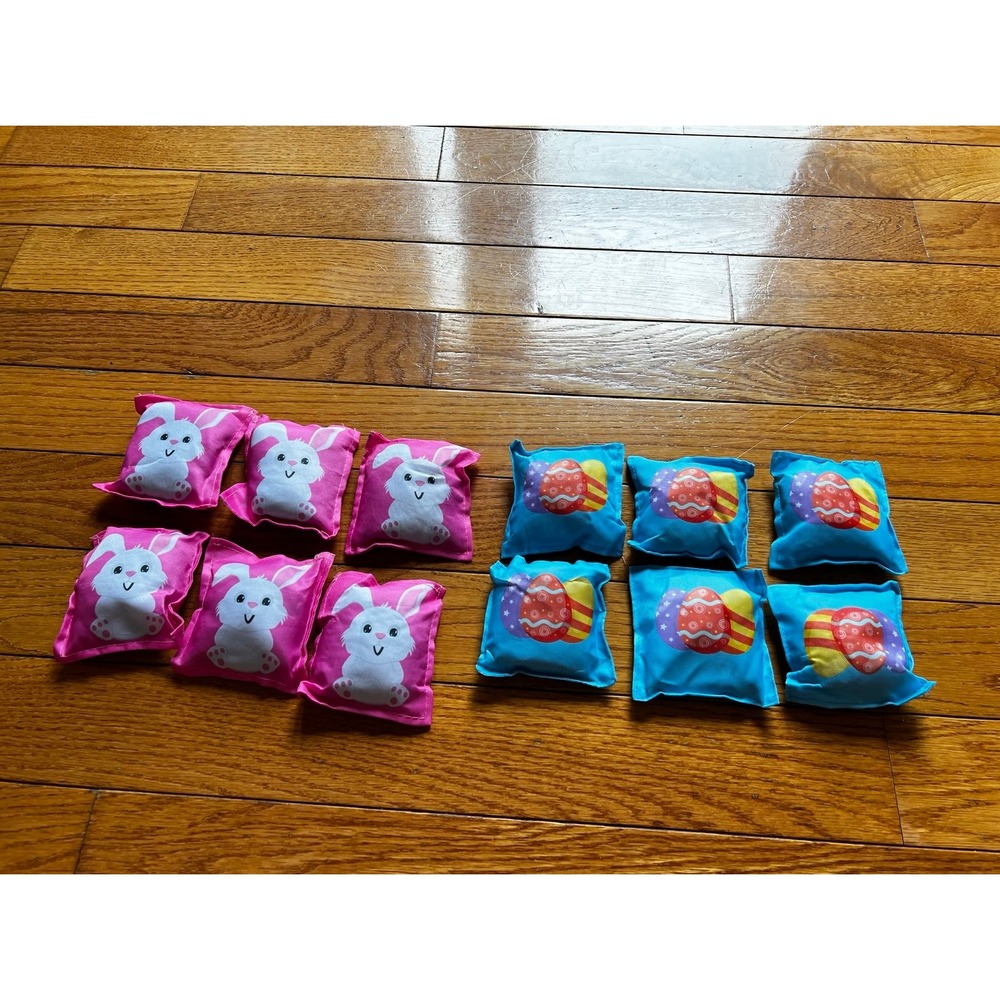 Poen 12PCS Bean Bag for Tossing Small Bean Bag for Cornhole Game Bean Bags Toss